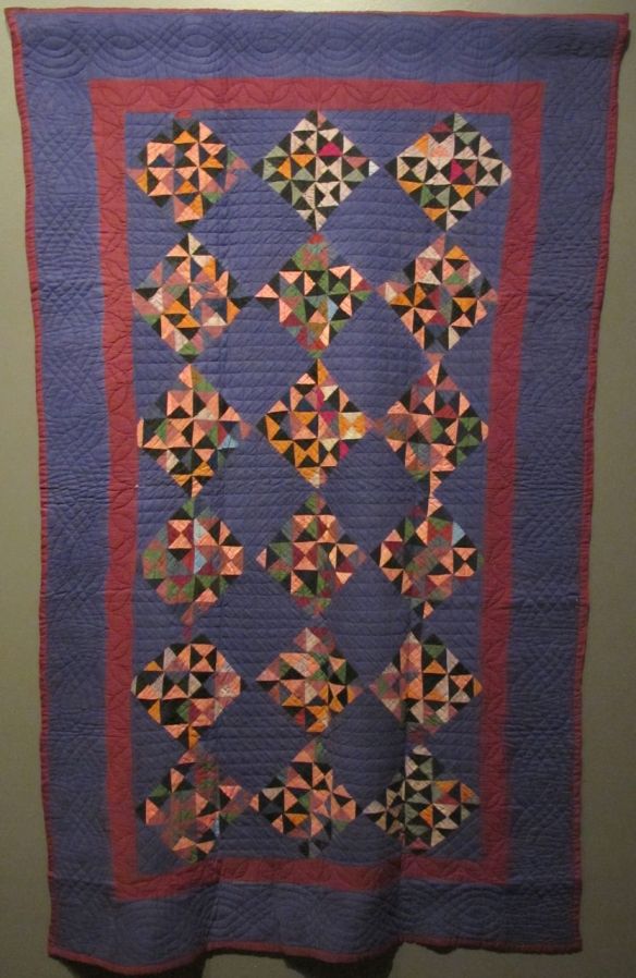 Pinwheel-Broken Dishes Variation, c. 1910. Unknown maker. Holmes County. Cotton. 