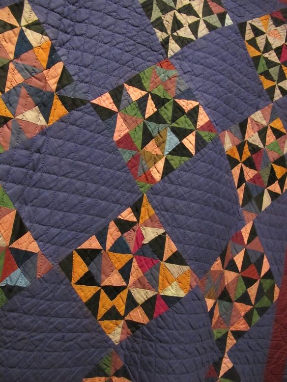 Pinwheel-Broken Dishes Variation, c. 1910. Unknown maker. Holmes County. Cotton. 