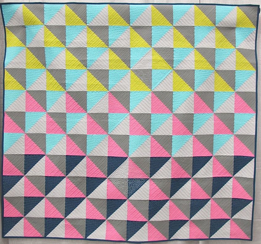 Color in Flight by Cynthia Whitten. Ladera Ranch, California. Quilted by Helen Baczynski.