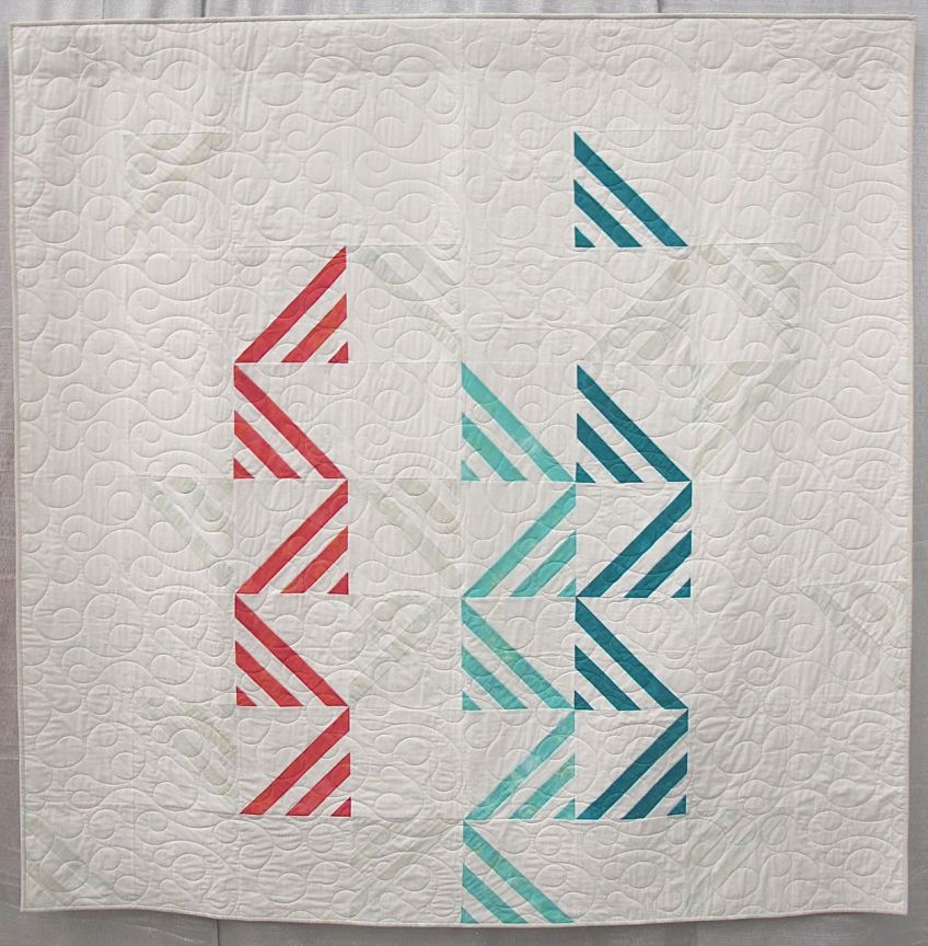 Modern Amish II by Mickey Beebe. Santa Cruz, California. Quilted by Toni McAuliffe.