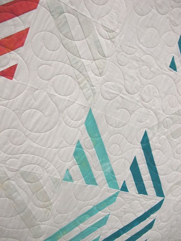 Modern Amish II by Mickey Beebe. Santa Cruz, California. Quilted by Toni McAuliffe.