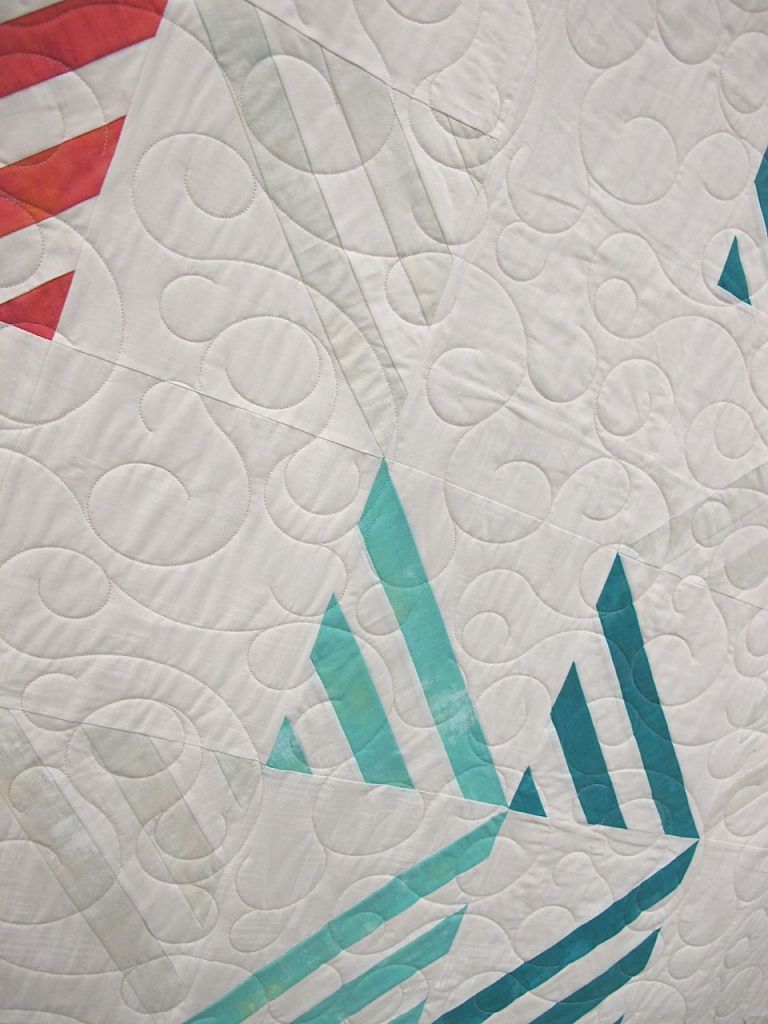 Modern Amish II by Mickey Beebe. Santa Cruz, California. Quilted by Toni McAuliffe.