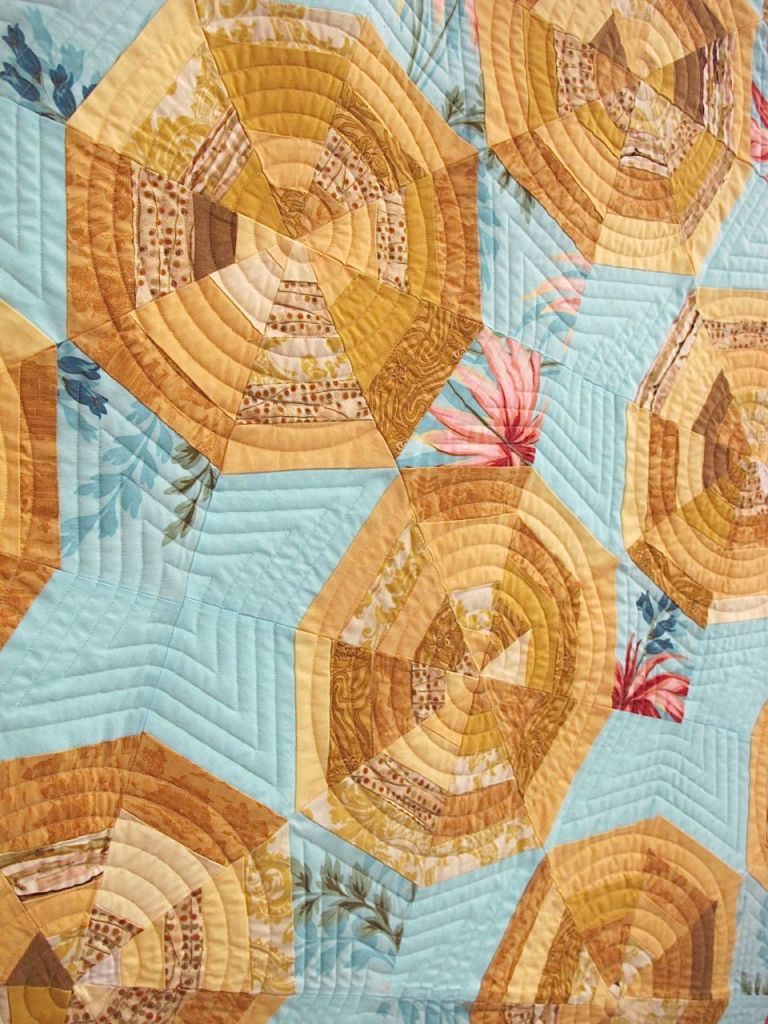 Spiderweb by Leslie Schmidt, Brooklyn, NY. Quilted by Cami Cress, aaquilting.com