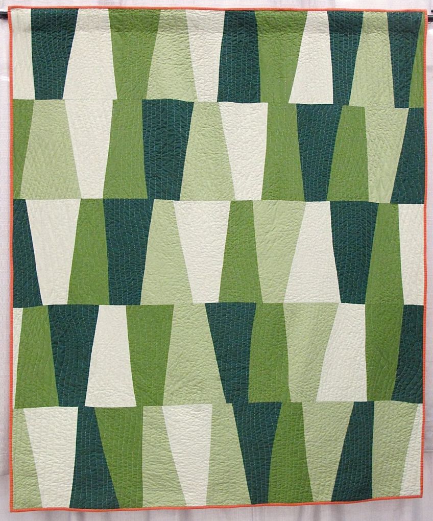 North Alabama Hillsides by Cathy Fussel. Columbus, Georgia. 2nd Place, Handwork Category, QuiltCon 2015