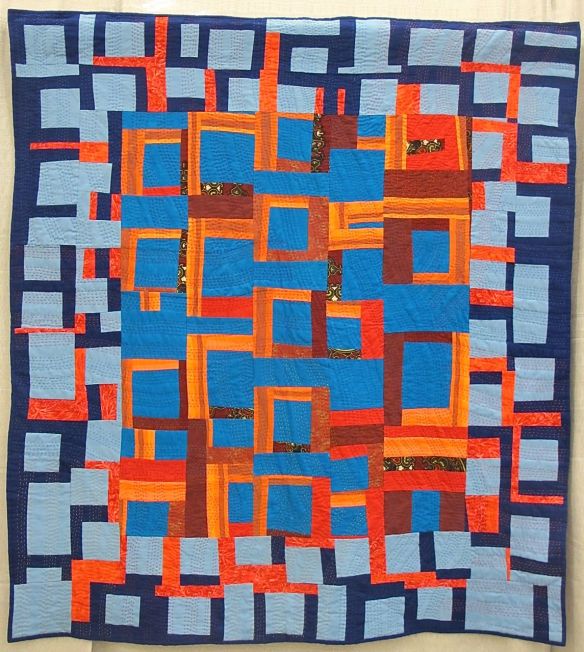 Syncopation Quilt by Jean Cockburn. Denman Island, British Columbia, Canada.