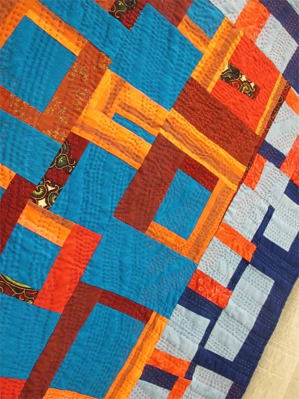 Syncopation Quilt by Jean Cockburn. Denman Island, British Columbia, Canada.