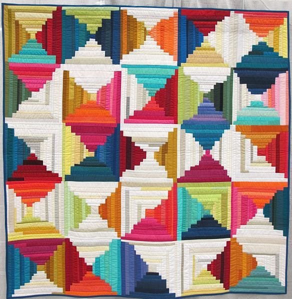 Improv Log Cabin by Tara Faughnan. Oakland, California.