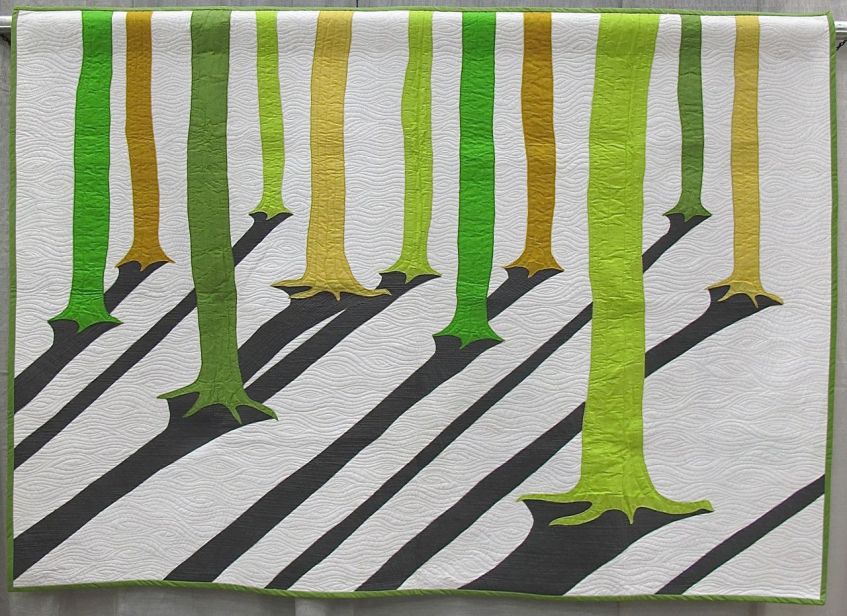 Grove by Casey York. St. Louis, Missouri. Quilted by Angela Walters.