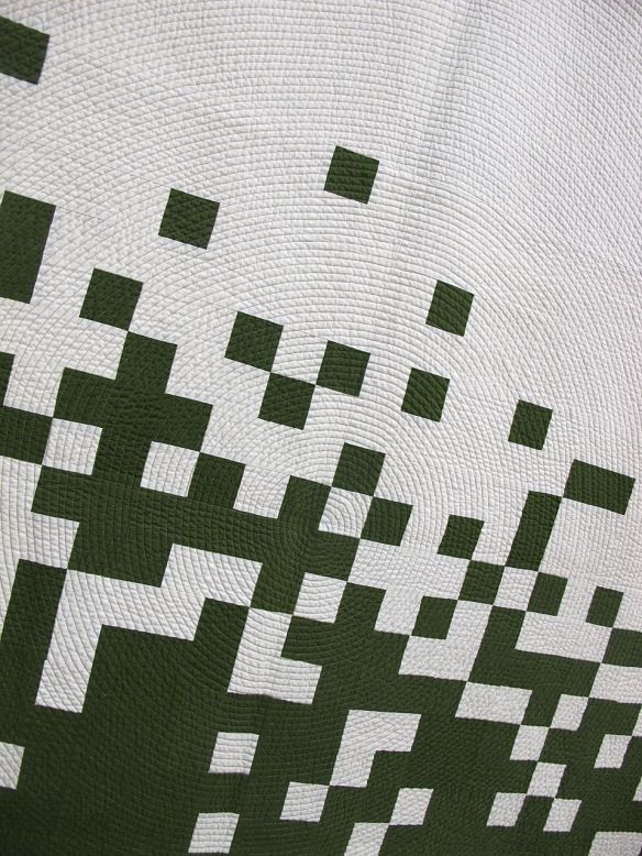 Pixel Pusher II by Caro Sheridan. Everett, Massachusetts, 3rd Place Minimalist Design. QuiltCon 2015.