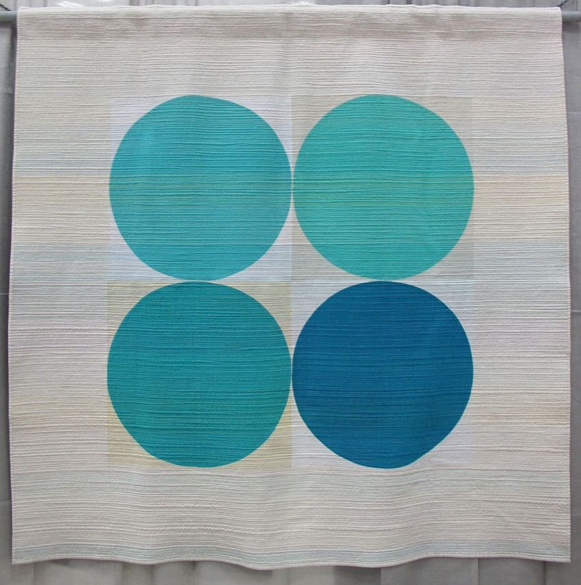 Breathe by Leanne Chahley. Edmonton, Alberta. 1st place Minimalist Design category QuiltCon 2015