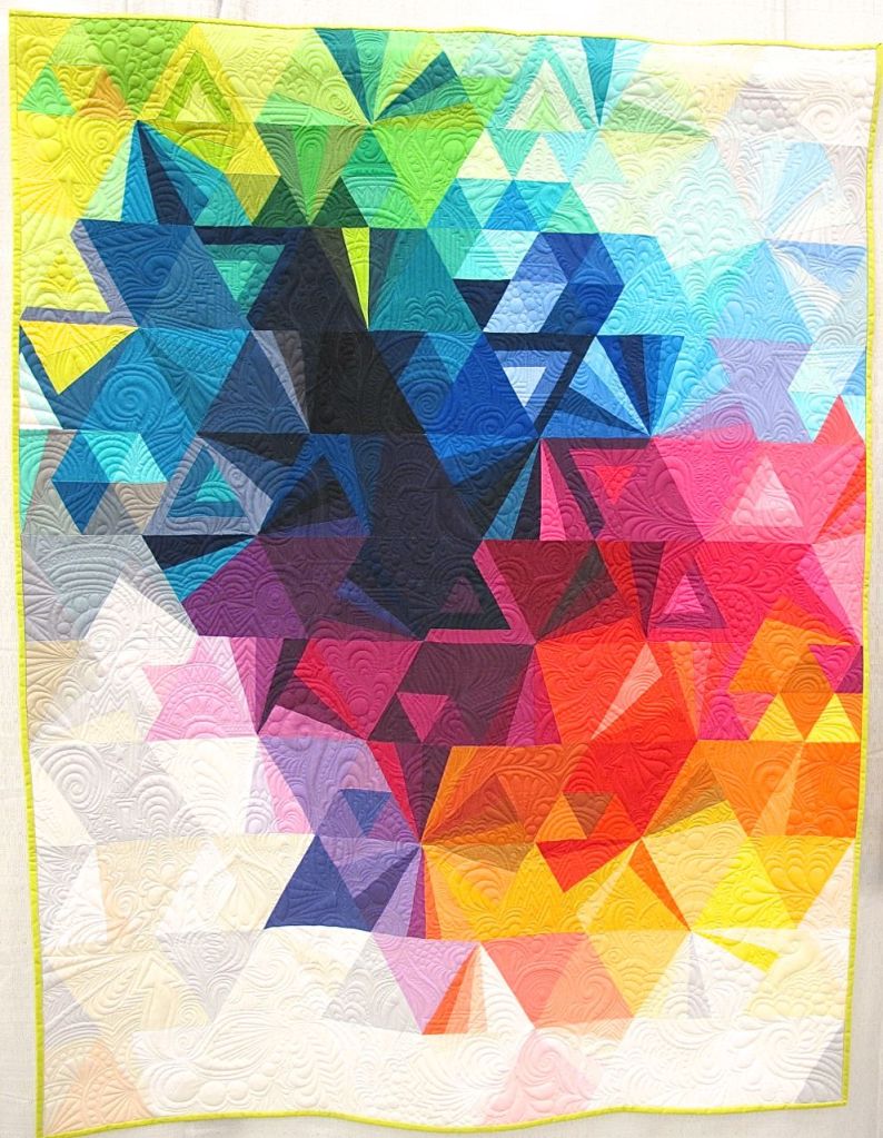Tessellation 3 by Nydia Kehnle. Monroe, New York. Quilted by Karlee Porter.