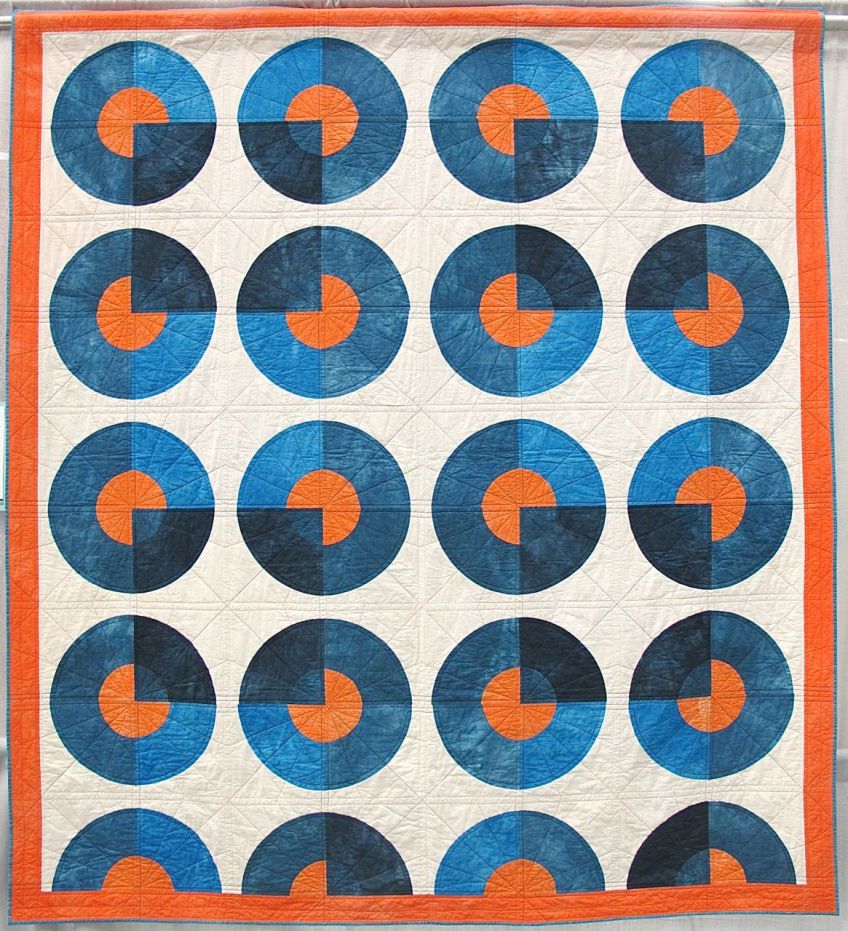 Blue Circle Quilt by Kim Eichler-Messmer. Kansas City, Kansas.