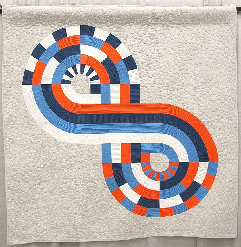 Indie by Phoebe Harrell. Mt. Pleasant, South Carolina. Quilted by Emily Sessions.