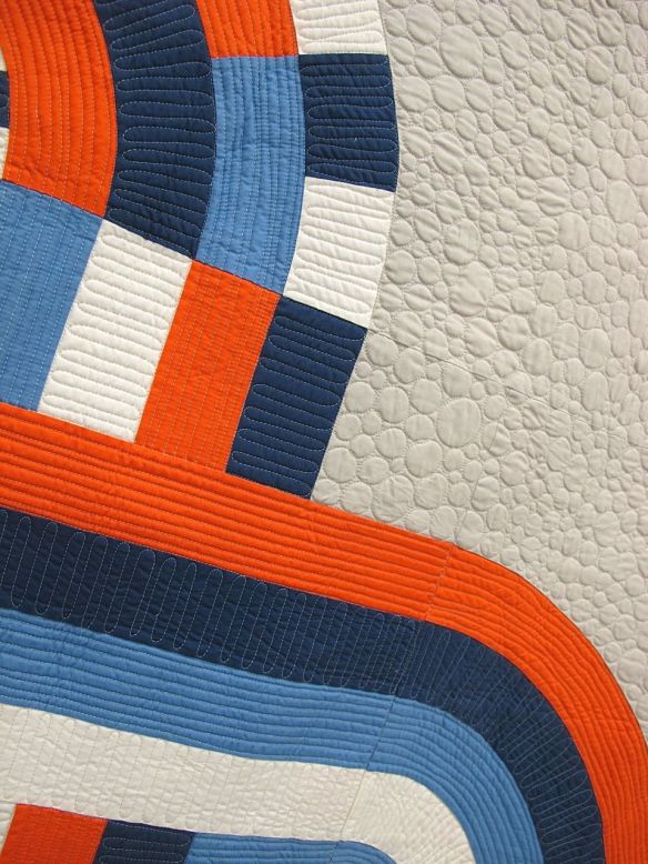 Indie by Phoebe Harrell. Mt. Pleasant, South Carolina. Quilted by Emily Sessions.