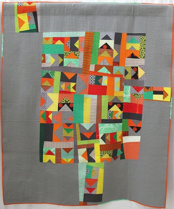 This Way by Tricia Royal. Chicago, IL. 3rd Place, Improvisation category, QuiltCon 2015
