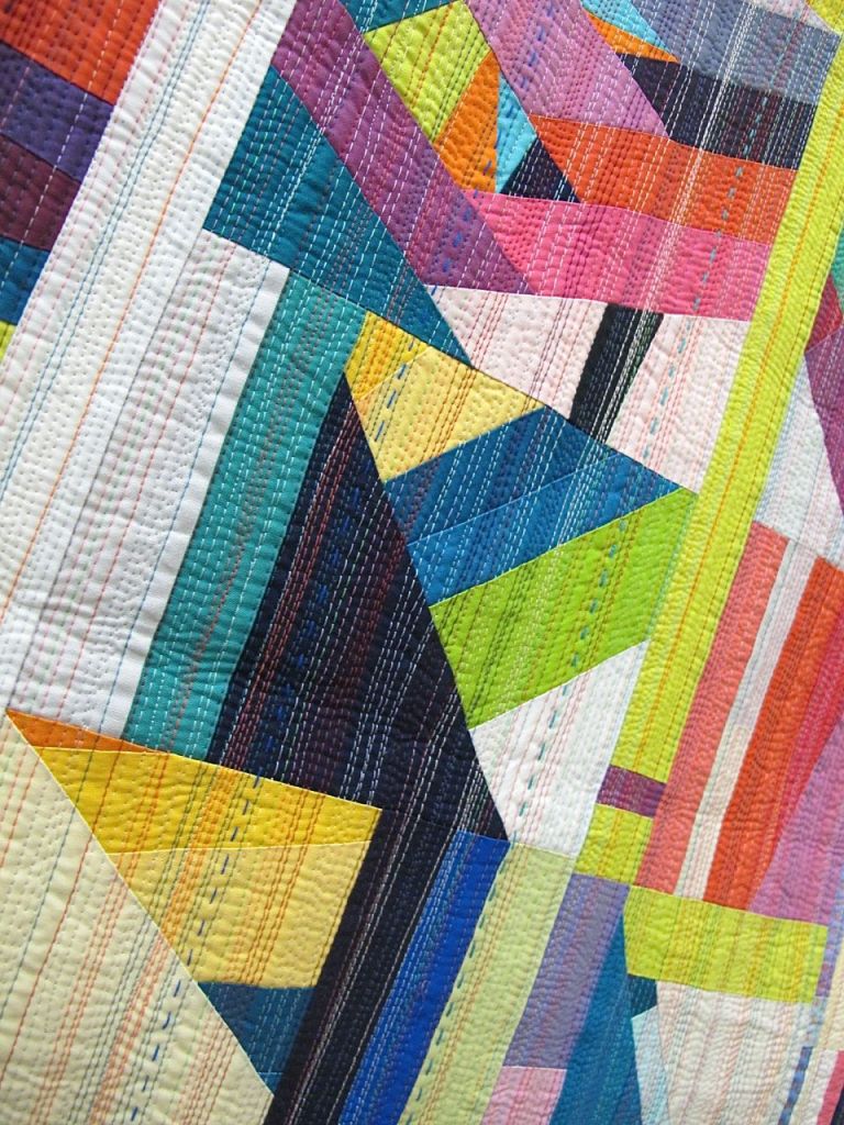 The Rabbit Hole by Nydia Kehnle. Monroe, NY. 1st Place Improvisation Category, QuiltCon 2015