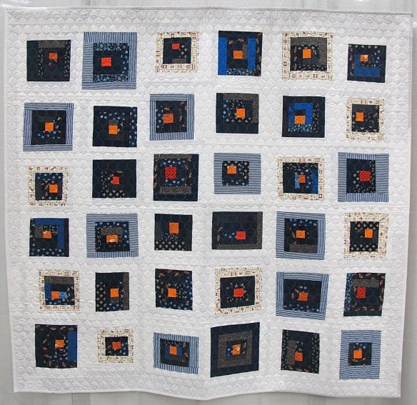 Mahjong by Leslie Schmidt. Brooklyn, New York, Quilted by Cami Cress (aaquilting.com)