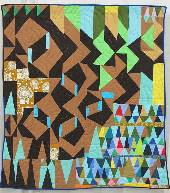 Score for Modern Block Improv: Flying Geese by Sherri Lynn Wood. Oakland, California.