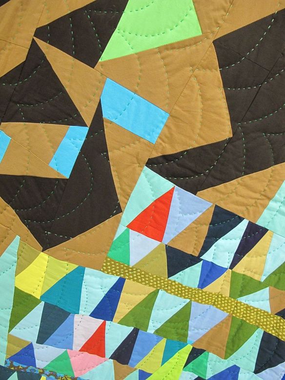 Score for Modern Block Improv: Flying Geese by Sherri Lynn Wood. Oakland, California.