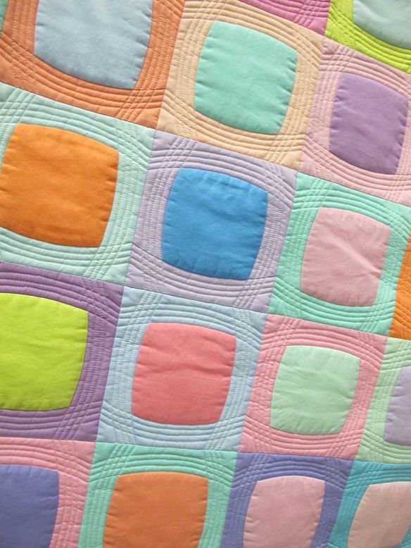 After Dinner Mints. Paige Alexander. Picken, South Carolina. 2nd Place, Michael Miller Fabric Challenge, QuiltCon 2015.