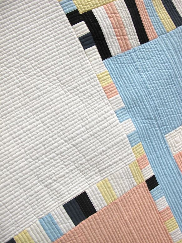 Mondrian with Munsell'd Values by katrine Eagling. Bellevue, Washington. Quilted by Nancy Winnick Cluts.