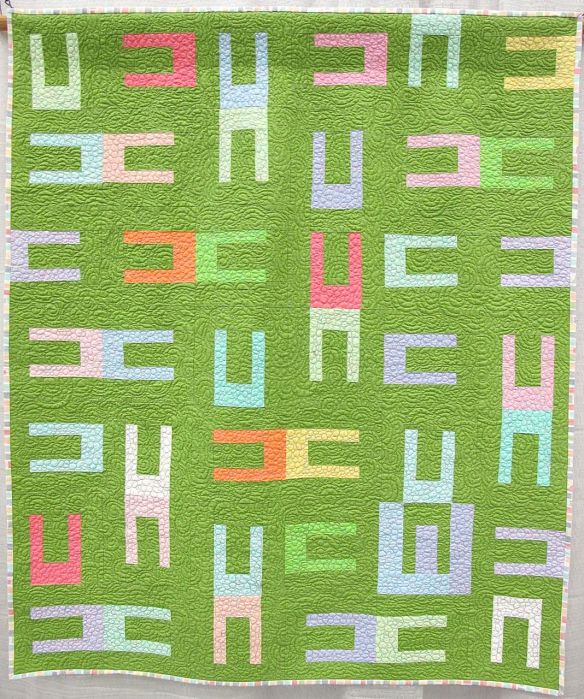 E Quilt by Cynthia Ann Morgan. Boulder, Colorado.