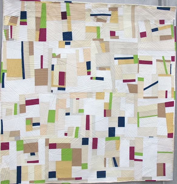 Confetti by Jen Sorenson. Northborough, Massachusetts. Pieced by Jen Sorenson, Julie Burkholder, Alison Coe, Shannon Dangerfield, Liz Funk, Ann Haley, Anna Levengood, Mary Menzer, Jenny Scheidt, Kelly Smith and Pat Tadel.