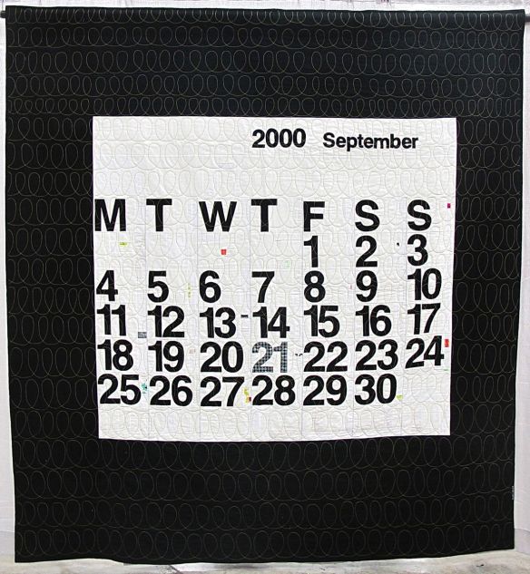 Anniversary Quilt by Katrina Hertzer. Calgary, Alberta, Canada. 2st Place, Applique category, QuiltCon 2015