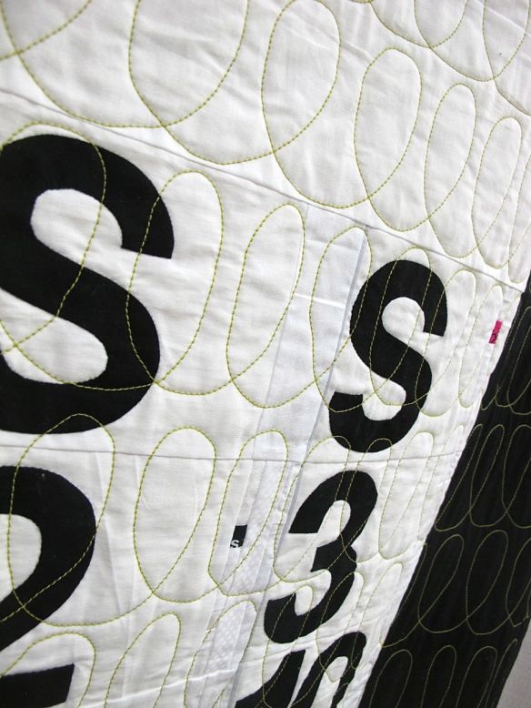 Anniversary Quilt by Katrina Hertzer. Calgary, Alberta, Canada. 2st Place, Applique category, QuiltCon 2015