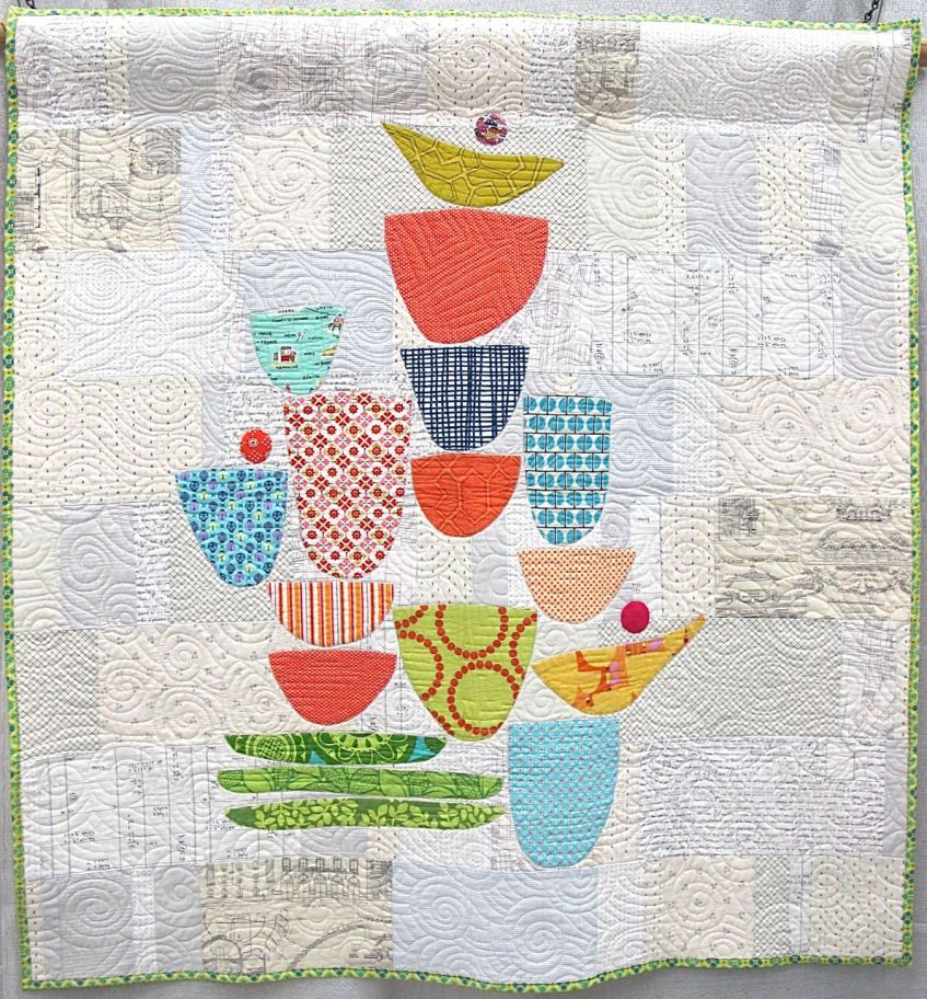 The Dishes Can Wait by Rachel Kerley. Hillsboro, Oregon. 2nd Place, Applique Category, QuiltCon 2015.