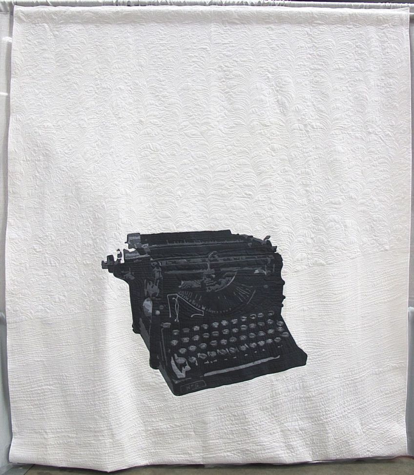 Typewriter No. 5 by Jessica Toye. Kansas City, Missouri. 3rd Place, Applique Category, QuiltCon 2015.