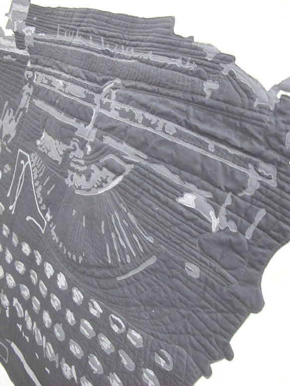 Typewriter No. 5 by Jessica Toye. Kansas City, Missouri. 3rd Place, Applique Category, QuiltCon 2015.