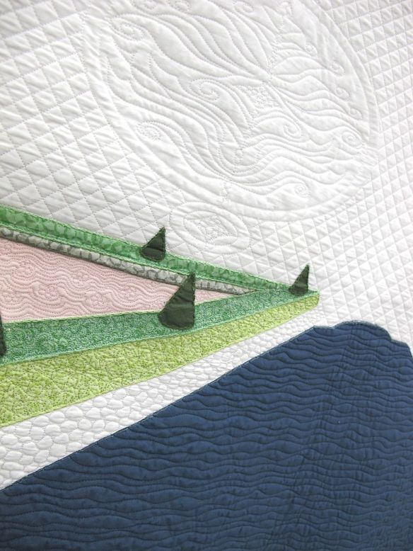 Grand Canal by Casey York. St. Louis, Missouri. Quilted by Ann McNew.