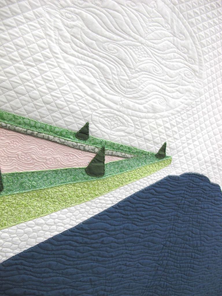 Grand Canal by Casey York. St. Louis, Missouri. Quilted by Ann McNew.