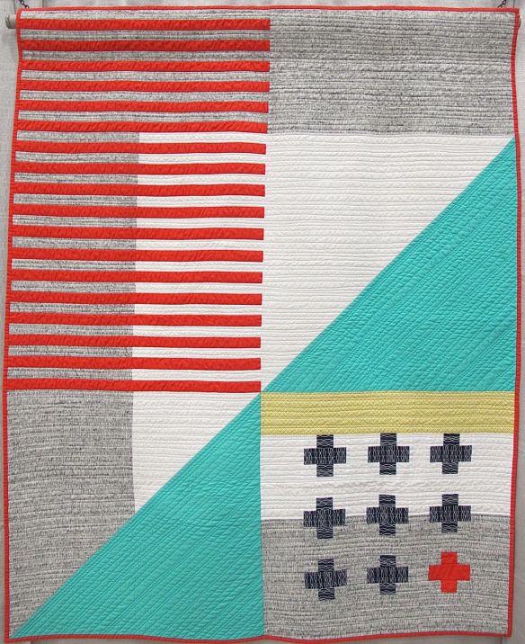 Emergent by Kari Vojtechovsky. Centennial, Colorado. 3rd Place, QuiltCon 2015 Piecing category.