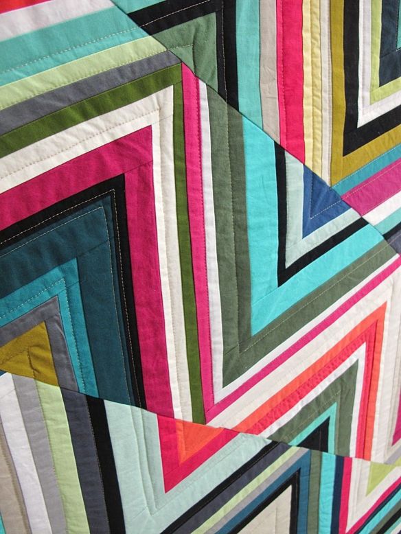 Triangles Quilt by Tara Faughnan, Oakland, California.