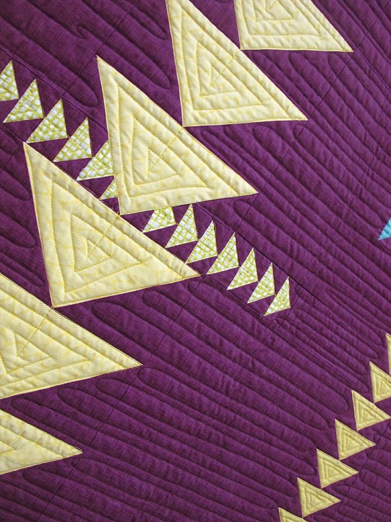 Modern Migration by Sue Bouchard. Vista, California. Quilted by Annie Potter.