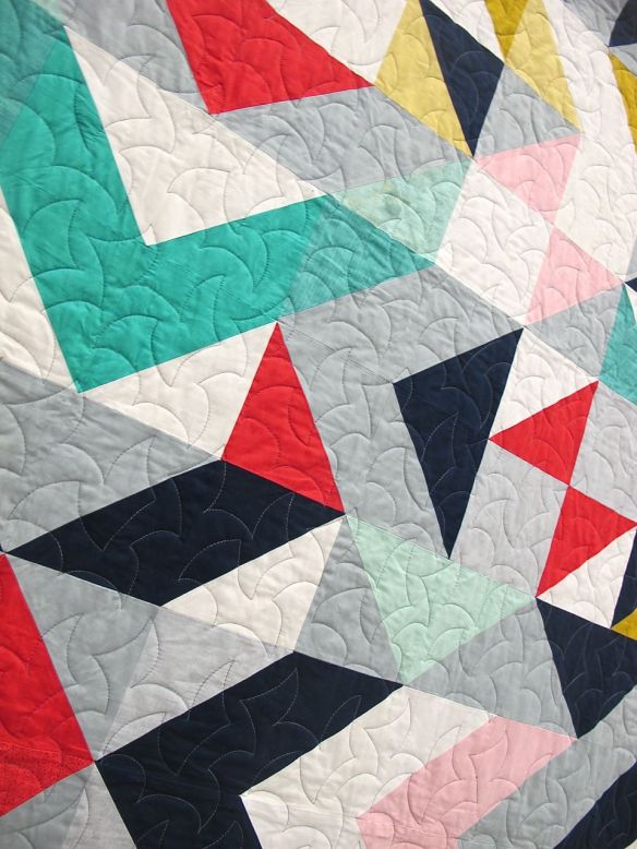 Mercury by Jodi Weir. Vancouver, British Columbia. Quilted by Catherine Hanna of "The Quilted Garden"