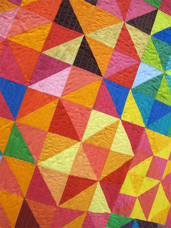 Pixelated Pinwheels. Lee, New Hampshire. Pieced by Sarah Thomas, Brandy Yingling, Amber Dawson, Wendi Hodgson, Wendy Robards, Gina Ferraro, Christina DiMarco. Quilted by Mary Gregory. Inspired by Postcards From Sweden by Kelly Liddle @jeliquilts