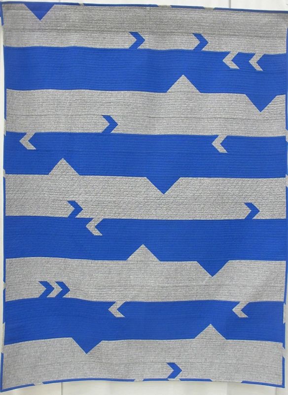 MQG 2014 Quilt of the Month: January. Broken Bars by Rebecca Roach. Austin MQG.