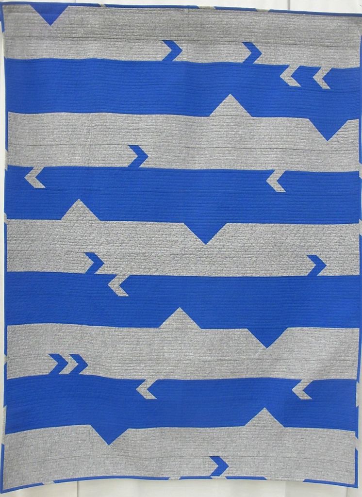 MQG 2014 Quilt of the Month: January. Broken Bars by Rebecca Roach. Austin MQG.