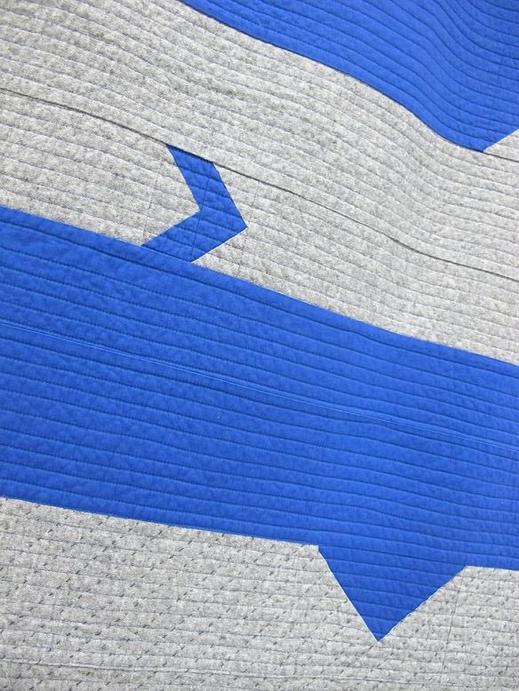 MQG 2014 Quilt of the Month: January. Broken Bars by Rebecca Roach. Austin MQG.