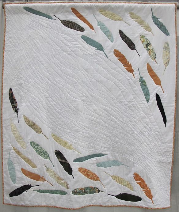 MQG 2014 Quilt of the Month:November. Plumage by Casey York. St. Louis MQG.