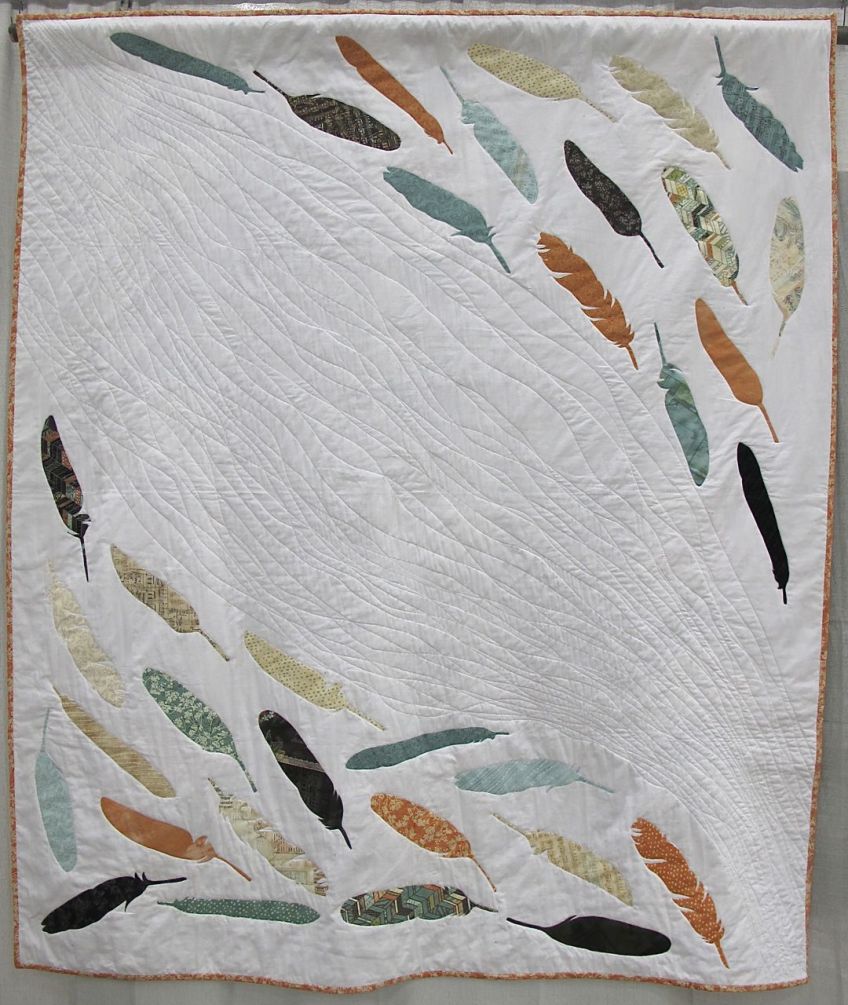 MQG 2014 Quilt of the Month:November. Plumage by Casey York. St. Louis MQG.