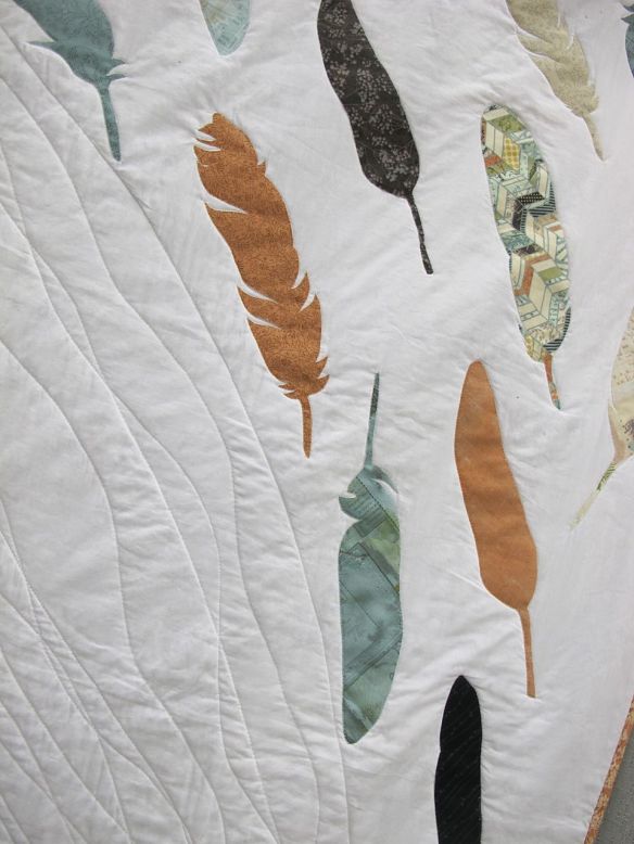 MQG 2014 Quilt of the Month:November. Plumage by Casey York. St. Louis MQG.