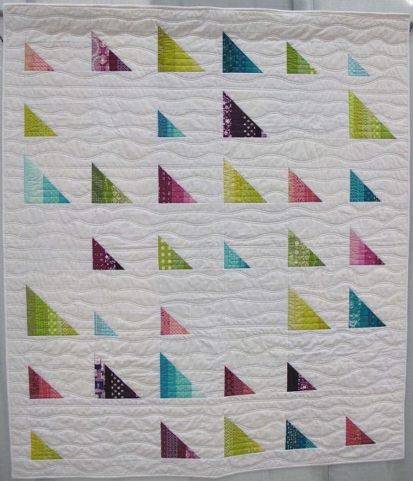 MQG 2014 Quilt of the Month: July. Boats Boats Boats! by Brenda Ratliff. Ann Arbor MQG.