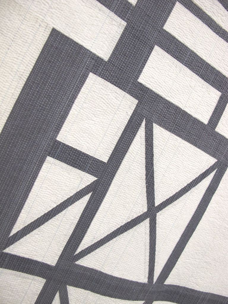 Building Bridges by Jacquie Gering of Tallgrass Prairie Studio. Kansas City, Missouri. Quilted by Sheryl Schleicher.