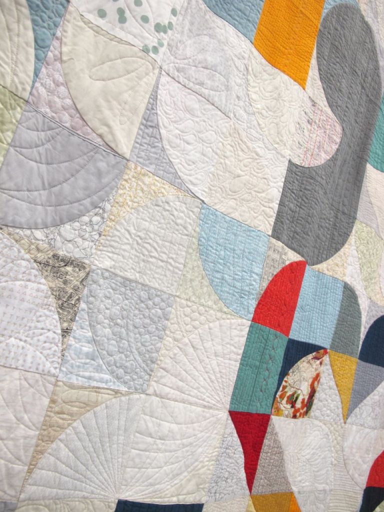 Quilt for Our Bed by Laura Hartrich. Oak Park, Illinois. Quilted by Nikki Maroon.