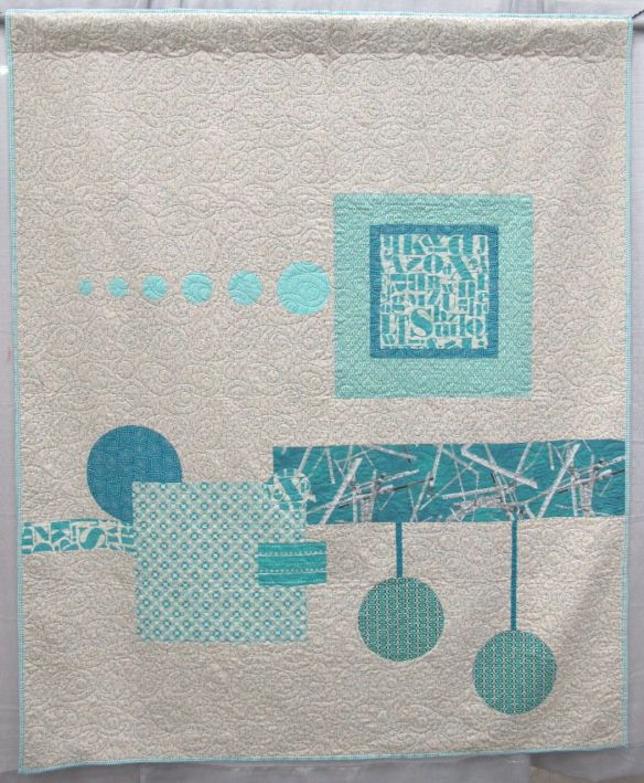 Geo Applique Series #2 by Kayley Rose. Quilted by Kathy Tamosaitis/ Brandywine Quilting.