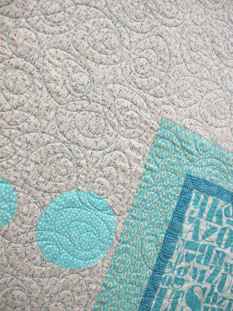 Geo Applique Series #2 by Kayley Rose. Quilted by Kathy Tamosaitis/ Brandywine Quilting.